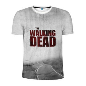 Мужская футболка 3D спортивная с принтом The Walking Dead в Тюмени, 100% полиэстер с улучшенными характеристиками | приталенный силуэт, круглая горловина, широкие плечи, сужается к линии бедра | the walking dead | америка | апокалипсис | глен | дерил | зомби | карл | кровь | рик | сша | ходячие мертвецы