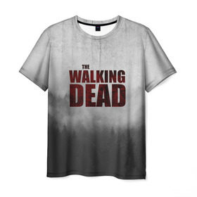Мужская футболка 3D с принтом The Walking Dead в Тюмени, 100% полиэфир | прямой крой, круглый вырез горловины, длина до линии бедер | the walking dead | америка | апокалипсис | глен | дерил | зомби | карл | кровь | рик | сша | ходячие мертвецы