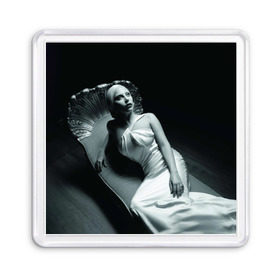 Магнит 55*55 с принтом Lady Gaga в Тюмени, Пластик | Размер: 65*65 мм; Размер печати: 55*55 мм | american horror story | американская история ужасов