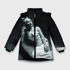 Зимняя куртка для девочек 3D с принтом Lady Gaga в Тюмени, ткань верха — 100% полиэстер; подклад — 100% полиэстер, утеплитель — 100% полиэстер. | длина ниже бедра, удлиненная спинка, воротник стойка и отстегивающийся капюшон. Есть боковые карманы с листочкой на кнопках, утяжки по низу изделия и внутренний карман на молнии. 

Предусмотрены светоотражающий принт на спинке, радужный светоотражающий элемент на пуллере молнии и на резинке для утяжки. | american horror story | американская история ужасов