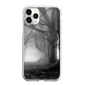 Чехол для iPhone 11 Pro матовый с принтом Туман в лесу в Тюмени, Силикон |  | Тематика изображения на принте: black   white | fog | forest | morning | photo | silhouette | trees | деревья | лес | силуэт | туман | утро | фото | черно   белое