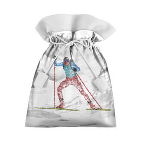 Подарочный 3D мешок с принтом Спортсмен биатлонист в Тюмени, 100% полиэстер | Размер: 29*39 см | Тематика изображения на принте: biathlon | биатлон | гонка | зимний спорт | кубок мира | олимпиада | спорт | спринт | чемпионат | чемпионат мира | эстафета