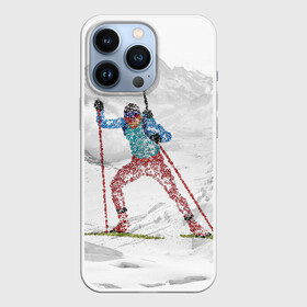 Чехол для iPhone 13 Pro с принтом Спортсмен биатлонист в Тюмени,  |  | biathlon | биатлон | гонка | зимний спорт | кубок мира | олимпиада | спорт | спринт | чемпионат | чемпионат мира | эстафета