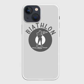 Чехол для iPhone 13 mini с принтом biathlon sport в Тюмени,  |  | biathlon | биатлон | гонка | зимний спорт | кубок мира | олимпиада | спорт | спринт | чемпионат | чемпионат мира | эстафета