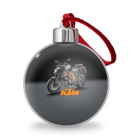 Ёлочный шар с принтом KTM 4 в Тюмени, Пластик | Диаметр: 77 мм | Тематика изображения на принте: ktm | moto | катээм | ктм | мото | мотоцикл | мотоциклы