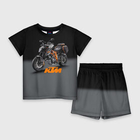 Детский костюм с шортами 3D с принтом KTM 4 в Тюмени,  |  | Тематика изображения на принте: ktm | moto | катээм | ктм | мото | мотоцикл | мотоциклы