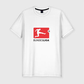 Мужская футболка премиум с принтом Бундеслига в Тюмени, 92% хлопок, 8% лайкра | приталенный силуэт, круглый вырез ворота, длина до линии бедра, короткий рукав | bundesliga | бавария | боруссия | германия | футбол