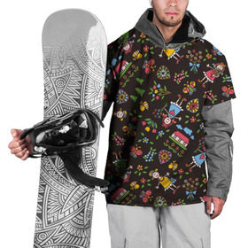 Накидка на куртку 3D с принтом Стикеры в Тюмени, 100% полиэстер |  | веселое | стикер