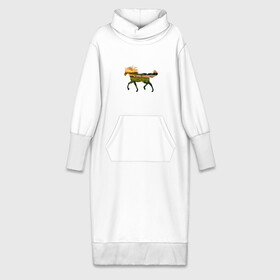 Платье удлиненное хлопок с принтом конь закат в Тюмени,  |  | закат | залив | зелень | конь | лето | лошадь | луг | поле | солнце