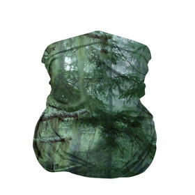 Бандана-труба 3D с принтом Дремучий лес в Тюмени, 100% полиэстер, ткань с особыми свойствами — Activecool | плотность 150‒180 г/м2; хорошо тянется, но сохраняет форму | camouflage | dense | fog | forest | spruce | tree | дремучий | ёлка | ельник | камуфляж | лес | маскировка | туман