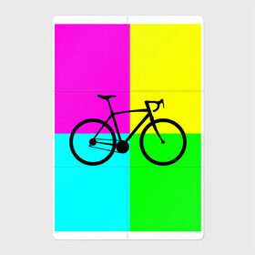 Магнитный плакат 2Х3 с принтом Велосипед фикс в Тюмени, Полимерный материал с магнитным слоем | 6 деталей размером 9*9 см | Тематика изображения на принте: fix | вело | велосипед | прикол | фикс