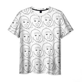 Мужская футболка 3D с принтом I Know That Feel Bro в Тюмени, 100% полиэфир | прямой крой, круглый вырез горловины, длина до линии бедер | мем | мемы