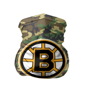 Бандана-труба 3D с принтом Bruins Camouflage в Тюмени, 100% полиэстер, ткань с особыми свойствами — Activecool | плотность 150‒180 г/м2; хорошо тянется, но сохраняет форму | boston bruins | camouflage | hockey | nhl | нхл | хоккей