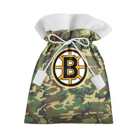 Подарочный 3D мешок с принтом Bruins Camouflage в Тюмени, 100% полиэстер | Размер: 29*39 см | Тематика изображения на принте: boston bruins | camouflage | hockey | nhl | нхл | хоккей