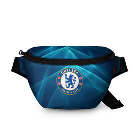 Поясная сумка 3D с принтом Chelsea в Тюмени, 100% полиэстер | плотная ткань, ремень с регулируемой длиной, внутри несколько карманов для мелочей, основное отделение и карман с обратной стороны сумки застегиваются на молнию | chelsea | англия | премьер лига | фанат | футбол | футболист | челси