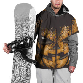 Накидка на куртку 3D с принтом Helloween squash в Тюмени, 100% полиэстер |  | Тематика изображения на принте: helloween | святых | тыква | хеллуин | хэллоуин | череп