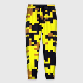 Мужские брюки 3D с принтом Пиксели в Тюмени, 100% полиэстер | манжеты по низу, эластичный пояс регулируется шнурком, по бокам два кармана без застежек, внутренняя часть кармана из мелкой сетки | военная тематика | камуфляж | милитари