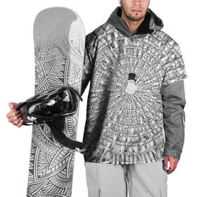 Накидка на куртку 3D с принтом Хатифнатты в Тюмени, 100% полиэстер |  | moomins | мумми тролль | папа