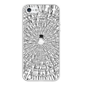 Чехол для iPhone 5/5S матовый с принтом Хатифнатты в Тюмени, Силикон | Область печати: задняя сторона чехла, без боковых панелей | moomins | мумми тролль | папа