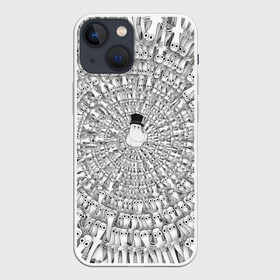 Чехол для iPhone 13 mini с принтом Хатифнатты в Тюмени,  |  | Тематика изображения на принте: moomins | мумми тролль | папа