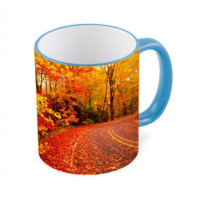 Кружка 3D с принтом Осень в Тюмени, керамика | ёмкость 330 мл | Тематика изображения на принте: autumn | bright | colors | forest | paint | trees | деревья | краски | лес | осень | цвета | яркие