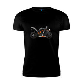 Мужская футболка премиум с принтом KTM 6 в Тюмени, 92% хлопок, 8% лайкра | приталенный силуэт, круглый вырез ворота, длина до линии бедра, короткий рукав | Тематика изображения на принте: ktm | moto | катээм | ктм | мото | мотоцикл | мотоциклы