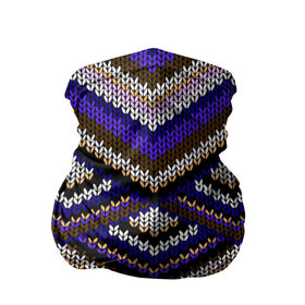 Бандана-труба 3D с принтом Вышивка в Тюмени, 100% полиэстер, ткань с особыми свойствами — Activecool | плотность 150‒180 г/м2; хорошо тянется, но сохраняет форму | вязаный | геометрия | зигзаг | ромбы | свитер