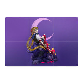 Магнитный плакат 3Х2 с принтом Сейлор Мун в Тюмени, Полимерный материал с магнитным слоем | 6 деталей размером 9*9 см | sailor moon | аниме | девушка | лунная призма | мультик | япония