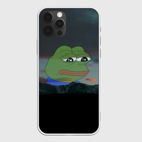 Чехол для iPhone 12 Pro с принтом Sad frog в Тюмени, силикон | область печати: задняя сторона чехла, без боковых панелей | pepe | пепе