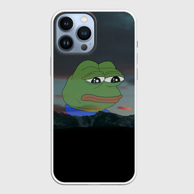 Чехол для iPhone 13 Pro Max с принтом Sad frog в Тюмени,  |  | Тематика изображения на принте: pepe | пепе