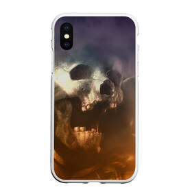 Чехол для iPhone XS Max матовый с принтом Doom в Тюмени, Силикон | Область печати: задняя сторона чехла, без боковых панелей | doom | skull | slayer | палач | скелет | череп