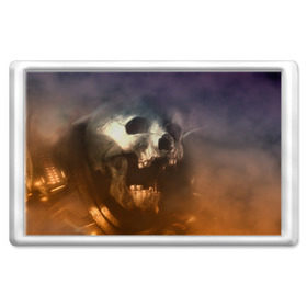Магнит 45*70 с принтом Doom в Тюмени, Пластик | Размер: 78*52 мм; Размер печати: 70*45 | doom | skull | slayer | палач | скелет | череп