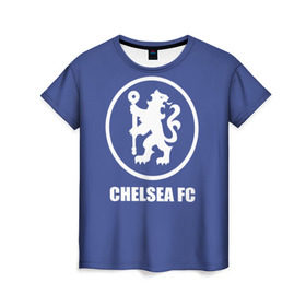 Женская футболка 3D с принтом Chelsea FC в Тюмени, 100% полиэфир ( синтетическое хлопкоподобное полотно) | прямой крой, круглый вырез горловины, длина до линии бедер | chelsea | англия | премьер лига | фанат | футбол | футболист | челси