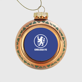 Стеклянный ёлочный шар с принтом Chelsea FC в Тюмени, Стекло | Диаметр: 80 мм | chelsea | англия | премьер лига | фанат | футбол | футболист | челси
