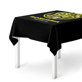 Скатерть 3D с принтом Borussia Dortmund в Тюмени, 100% полиэстер (ткань не мнется и не растягивается) | Размер: 150*150 см | боруссия | дортмунд