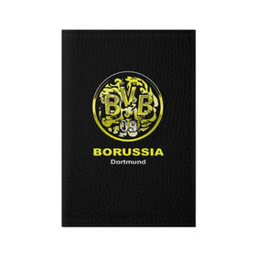 Обложка для паспорта матовая кожа с принтом Borussia Dortmund в Тюмени, натуральная матовая кожа | размер 19,3 х 13,7 см; прозрачные пластиковые крепления | боруссия | дортмунд