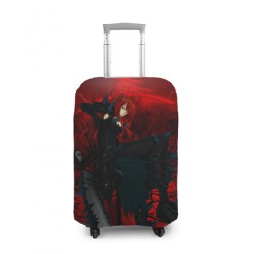 Чехол для чемодана 3D с принтом Red в Тюмени, 86% полиэфир, 14% спандекс | двустороннее нанесение принта, прорези для ручек и колес | fairy tail | хвост феи