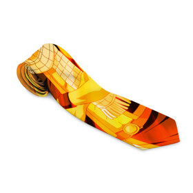 Галстук 3D с принтом Fire в Тюмени, 100% полиэстер | Длина 148 см; Плотность 150-180 г/м2 | Тематика изображения на принте: fairy tail | хвост феи