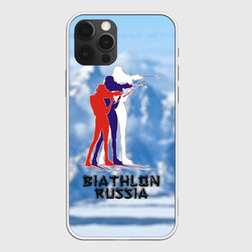 Чехол для iPhone 12 Pro с принтом Biathlon russia в Тюмени, силикон | область печати: задняя сторона чехла, без боковых панелей | биатлон