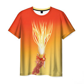 Мужская футболка 3D с принтом Dragon lore в Тюмени, 100% полиэфир | прямой крой, круглый вырез горловины, длина до линии бедер | Тематика изображения на принте: counter | cs | go | strike