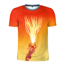 Мужская футболка 3D спортивная с принтом Dragon lore в Тюмени, 100% полиэстер с улучшенными характеристиками | приталенный силуэт, круглая горловина, широкие плечи, сужается к линии бедра | Тематика изображения на принте: counter | cs | go | strike