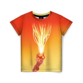 Детская футболка 3D с принтом Dragon lore в Тюмени, 100% гипоаллергенный полиэфир | прямой крой, круглый вырез горловины, длина до линии бедер, чуть спущенное плечо, ткань немного тянется | counter | cs | go | strike