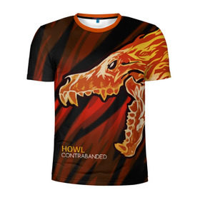 Мужская футболка 3D спортивная с принтом cs:go - Howl Style (Вой) в Тюмени, 100% полиэстер с улучшенными характеристиками | приталенный силуэт, круглая горловина, широкие плечи, сужается к линии бедра | cs | csgo | howl | вой | го | кс