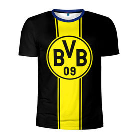 Мужская футболка 3D спортивная с принтом BVB в Тюмени, 100% полиэстер с улучшенными характеристиками | приталенный силуэт, круглая горловина, широкие плечи, сужается к линии бедра | borussia dortmund | боруссия дортмунд | бундеслига | германия | футбол | футболист