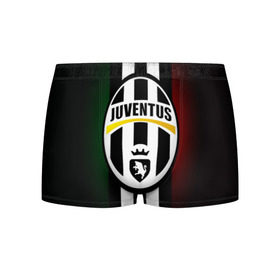 Мужские трусы 3D с принтом Juventus FC в Тюмени, 50% хлопок, 50% полиэстер | классическая посадка, на поясе мягкая тканевая резинка | juve | италия | клуб | фк | футбол | футбольный | ювентус