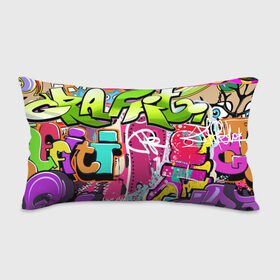 Подушка 3D антистресс с принтом Граффити в Тюмени, наволочка — 100% полиэстер, наполнитель — вспененный полистирол | состоит из подушки и наволочки на молнии | балон | граффити | краски | молодежь | рисунок | стена | стиль | улица | уличный образ
