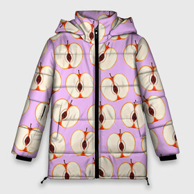 Женская зимняя куртка 3D с принтом Молодильные яблочки в Тюмени, верх — 100% полиэстер; подкладка — 100% полиэстер; утеплитель — 100% полиэстер | длина ниже бедра, силуэт Оверсайз. Есть воротник-стойка, отстегивающийся капюшон и ветрозащитная планка. 

Боковые карманы с листочкой на кнопках и внутренний карман на молнии | life in da trash | vogue | алена двойченкова | вог | двойченкова | егор дружинин | мига | мигель | молодильные яблочки | персики | танцы | танцы на тнт | тнт | яблоки | яблочки