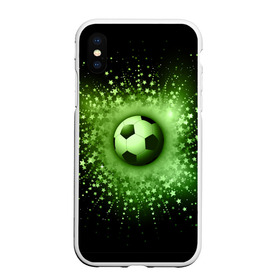 Чехол для iPhone XS Max матовый с принтом Футбольный мяч 4 в Тюмени, Силикон | Область печати: задняя сторона чехла, без боковых панелей | игра | кубок | мяч | спорт | футбол