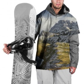 Накидка на куртку 3D с принтом Свежий воздух в Тюмени, 100% полиэстер |  | горы. природа | красота | пейзаж | свежесть | скалы