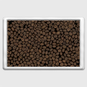 Магнит 45*70 с принтом Кофейные зёрна в Тюмени, Пластик | Размер: 78*52 мм; Размер печати: 70*45 | coffee | coffee grains | grains | кофе | кофейные зёрна